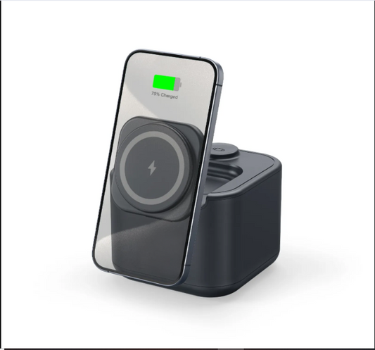 FusionDock™ 4-in-1 Wireless Charging Station with Speaker